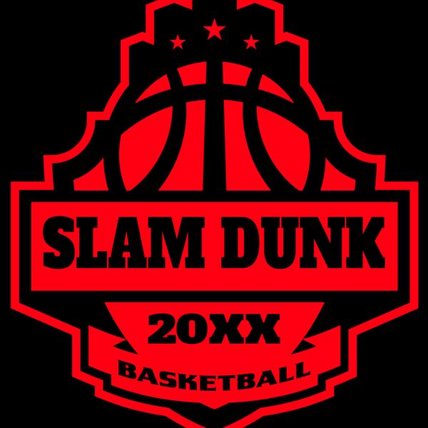 SLAM DUNK Basketball Logo Template Thumbnail